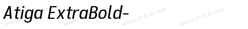 Atiga ExtraBold字体转换